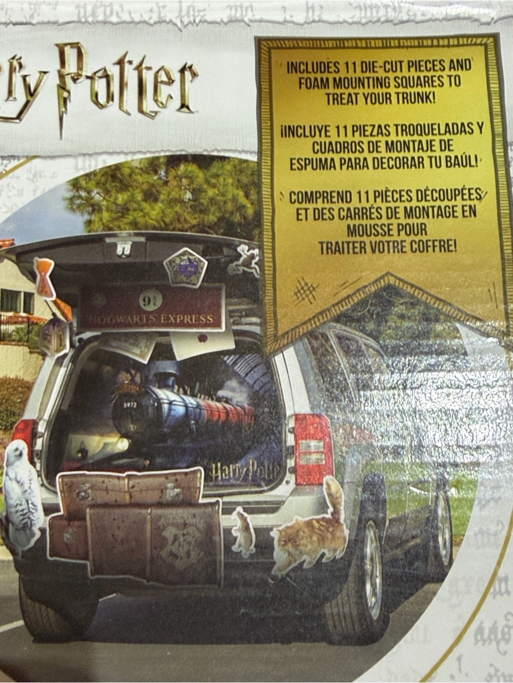Source Unknown Brown, Black, Gold & Red Magical Train Trunk Decals